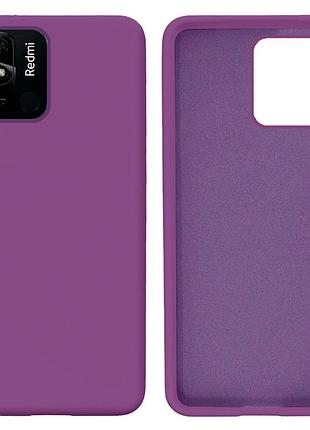 Чохол silicone case camera protective для xiaomi redmi 10c (14) фіолетовий purple
