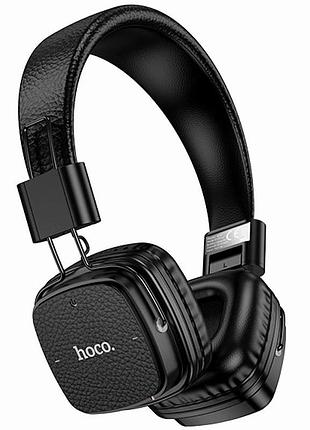 Bluetooth наушники hoco w56 черные для музыки с длительным временем работы 28 часов и быстрой зарядкой