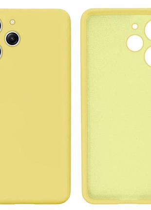 Чехол силиконовый full camera protective для xiaomi redmi 12 (6) lemonade лимонный
