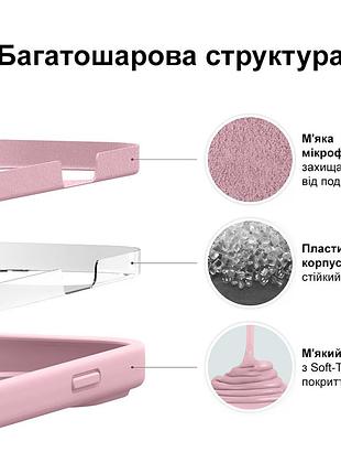 Чехол silicone case camera protective для xiaomi redmi note 10 pro (17) розовый light pink 5