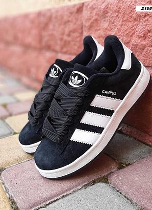 Adidas campus 00s черные с белым