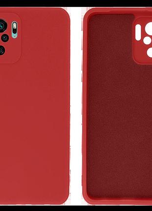 Чехол silicone case camera protective для xiaomi redmi note 10 (01) красный red