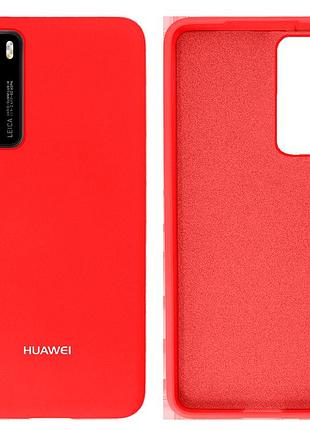 Чохол силіконовий full протиударний premium для huawei p40 (1) red червоний