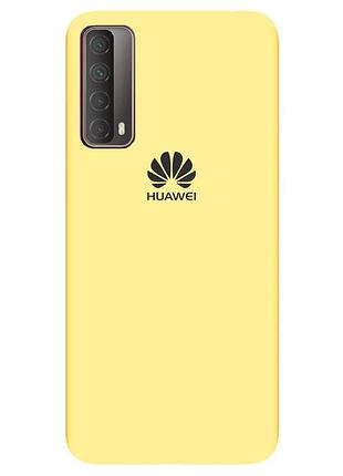 Чехол silicone case premium для huawei p smart 2021 yellow (20) желтый