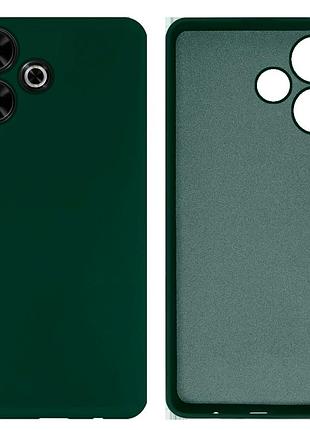 Чехол силиконовый full camera protective для xiaomi redmi 13 (22) dark green тёмно-зелёный