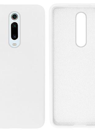 Чехол silicone case camera protective для xiaomi mi 9t (09) белый white