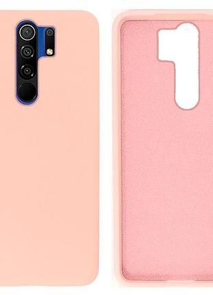 Чехол silicone case camera protective для xiaomi redmi 9 (18) пудра pink sand