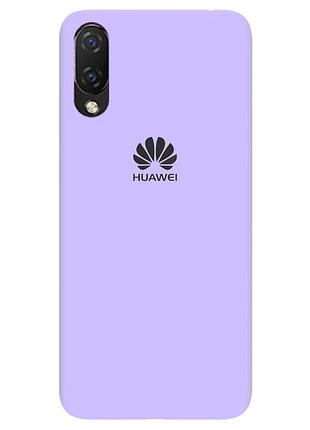 Чехол silicone case premium для honor 9x/psmart pro lilac (13) лиловый