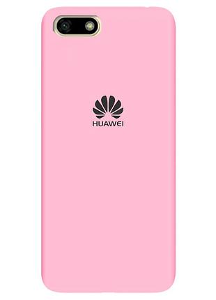 Чехол silicone case premium для huawei y5 2018 light pink (17) розовый