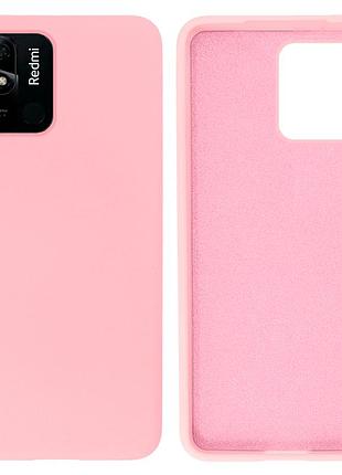 Чохол silicone case camera protective для xiaomi redmi 10c (17) рожевий light pink