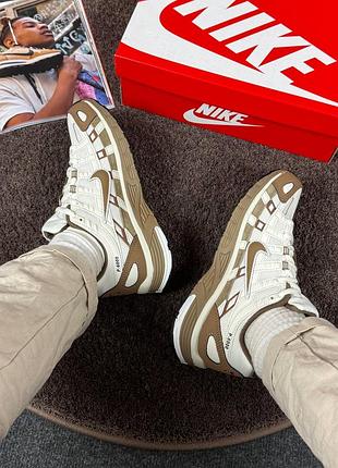 Nike p-6000 white&amp;brown 2