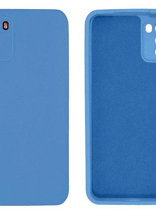 Чехол silicone case camera protective для xiaomi poco m3 (16) синий blue