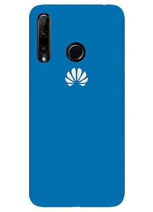 Чехол silicone case premium для huawei p smart plus 2019 blue (16) синий