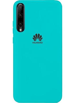Чехол silicone case premium для huawei p smart s sea blue (02) бирюза