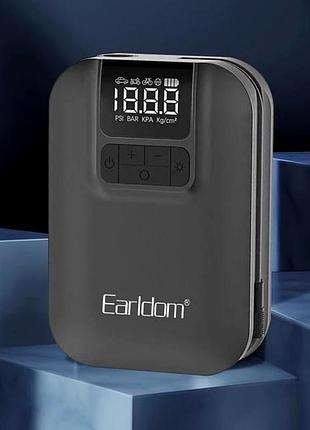 Автомобільний насос earldom et-v2 для мотоциклів велосипедів і мячів з максимальним тиском 3 5 бара