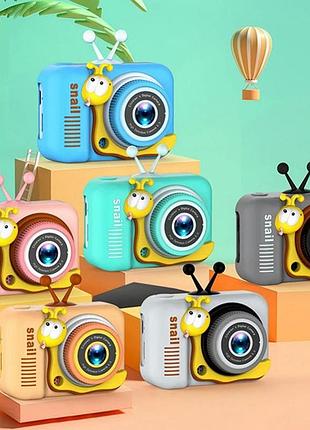 Дитячий фотоапарат children`s fun camera x14 mint для зйомки фото і відео легкий компактний для дітей від 3 років