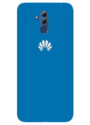Чехол silicone case premium для huawei mate 20 lite blue (16) синий