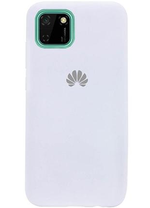 Чехол silicone case premium для huawei y5p 2020 white (09) белый