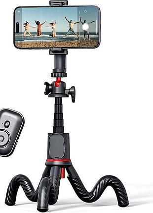 Штатив monopod tripod для телефона и фотоаппарата гибкий телескопический с bluetooth пультом дистанционного управления