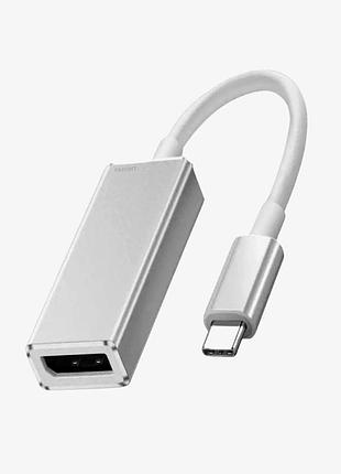 Адаптер usb c на displayport для ноутбуків і комп'ютерів 4k швидке підключення і передача даних
