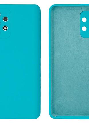 Чехол silicone case camera protective для samsung a32 (02) бирюза sea blue