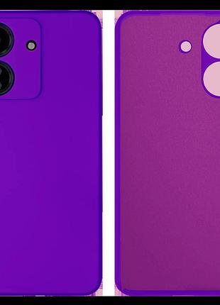 Чехол silicone case camera protective для xiaomi redmi 13c (14) фиолетовый purple