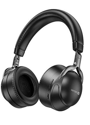 Навушники bluetooth veron bh17 для прослуховування музики та дзвінків з мікрофоном 12 годин роботи v5.3 fm tf