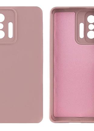 Чехол silicone case camera protective для xiaomi mi 11t (18) пудра pink sand