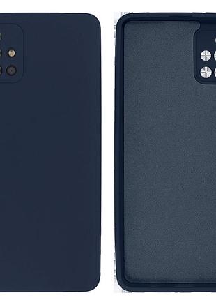 Чехол силиконовый full camera protective nolo для samsung a51 (8) dark blue тёмно-синий