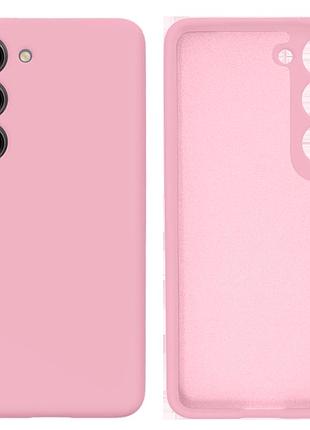 Чехол силиконовый full camera protective для samsung s23 (17) light pink светло-розовый