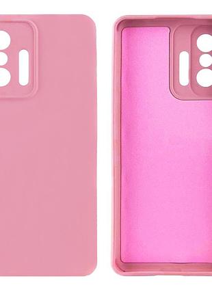 Чехол silicone case camera protective для xiaomi mi 11t (17) розовый light pink