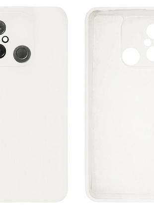 Чехол silicone case camera protective для xiaomi redmi 12c (09) белый white