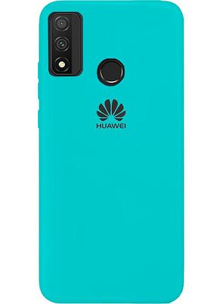 Чехол silicone case premium для huawei p smart 2020 sea blue (02) бирюза
