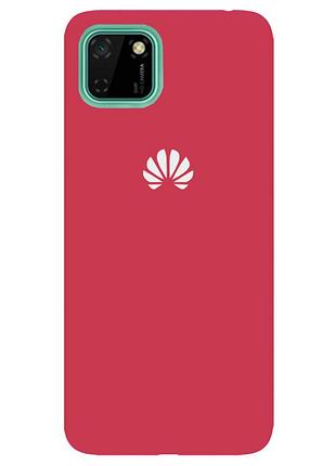 Чехол silicone case premium для huawei y5p 2020 camelia (15) светло красный