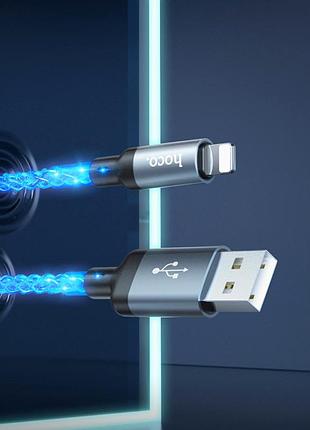 Кабель lightning 2.4a hoco u112 для iphone и ipad зарядка и синхронизация 1 метр белый