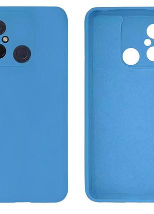 Чохол silicone case camera protective для xiaomi redmi 12c (16) синій blue