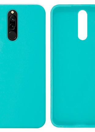 Чехол silicone case camera protective для xiaomi redmi 8 (02) бирюза sea blue