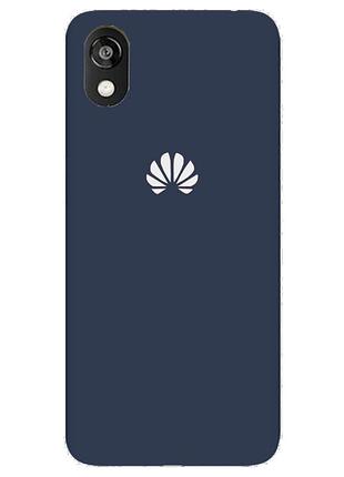 Чехол silicone case premium для huawei y5 2019 dark blue (08) темно синий