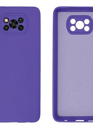 Чохол silicone case camera protective для xiaomi poco x3 (07) фіолетовий ultraviolet