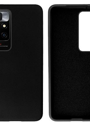 Чехол silicone case camera protective для xiaomi redmi 10 (03) черный black