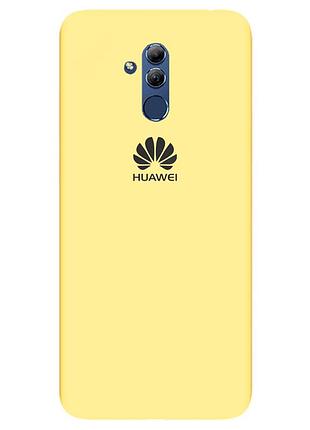 Чехол silicone case premium для huawei mate 20 lite yellow (20) желтый