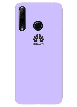 Чехол silicone case premium для huawei p smart plus 2019 lilac (13) лиловый