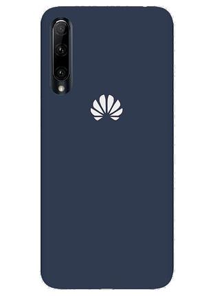 Чехол silicone case premium для huawei p smart s dark blue (08) темно синий