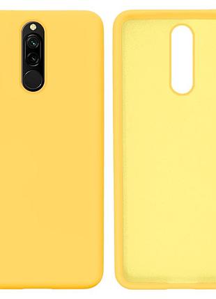 Чохол silicone case camera protective для xiaomi redmi 8 (20) жовтий yellow