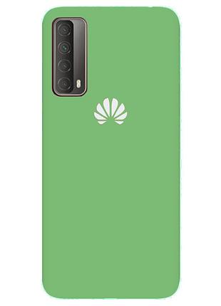 Чехол silicone case premium для huawei p smart 2021 mint (19) мятный