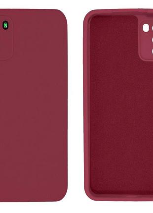 Чехол silicone case camera protective для xiaomi poco m3 (23) марсала marsala