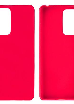 Чехол silicone case camera protective для xiaomi poco m5 (21) ярко розовый shiny pink