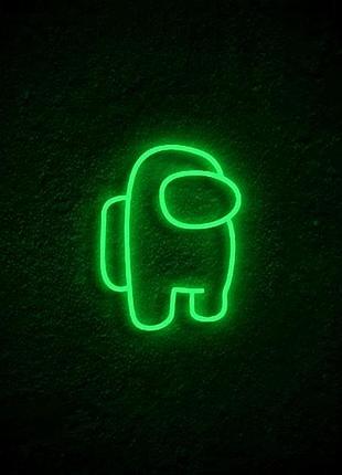 Ночной светильник neon amazing для детей зеленый с подсветкой для создания уюта и безопасности