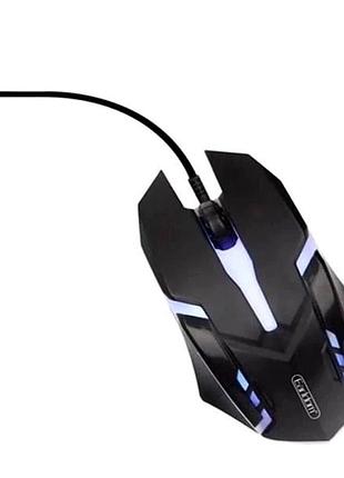 Проводная мышь earldom et-km1 оптическая для игр и работы с rgb подсветкой 1200 dpi для правой руки