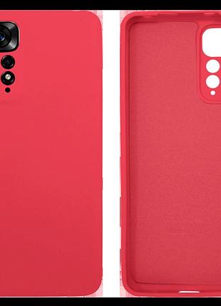 Чехол silicone case camera protective для xiaomi redmi note 11 (15) бордовый rose red
